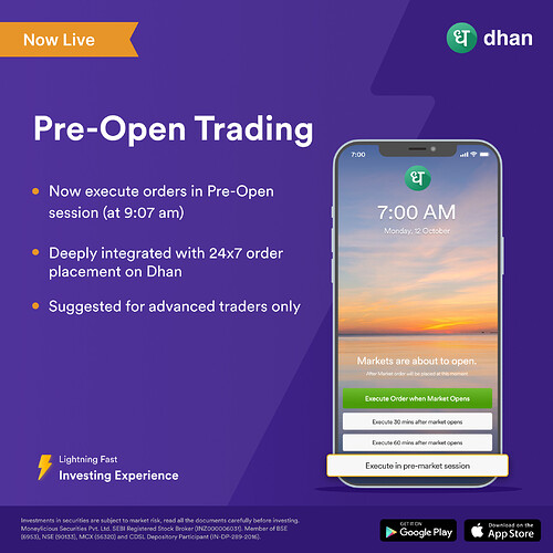 Pre-Open Trading