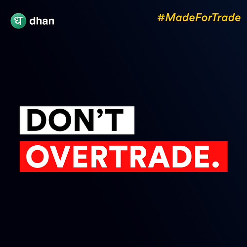 Dont Overtrade
