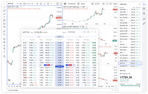 TradingView Update- B&S from Option Chain