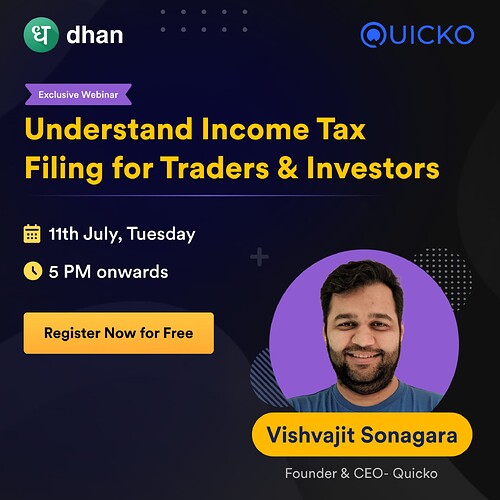 Understand Income Tax Filing for Traders & Investors insta