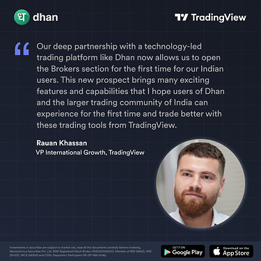 TradingView with Dhan