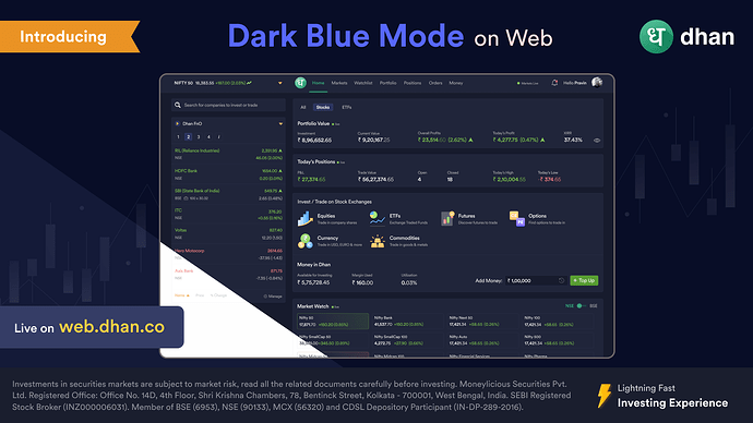 Dark Blue Mode